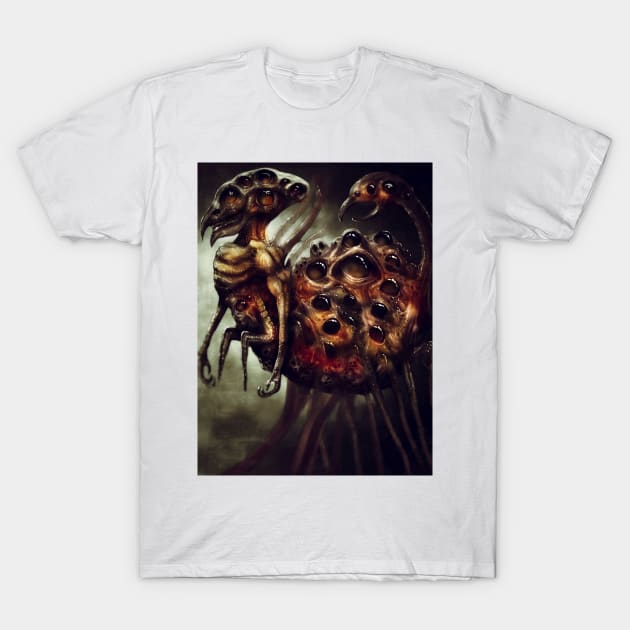 Damnation Machine - Scrime the Flesh Weaver T-Shirt by Maeltopia